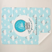 ベビーブルートレインChoo Chooエンジニアシェルパブランケット シェルパブランケット (正面(横))