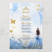 ベビーブルードレスプリンセスキンセアニェラ誕生日メニュー プログラム (正面)