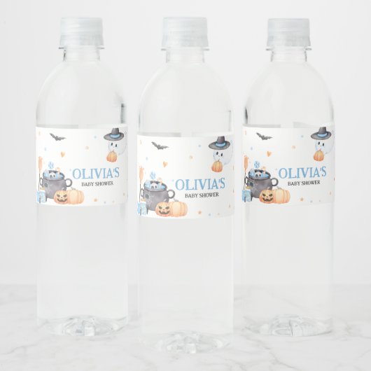 ベビーブルーハロウィーンベビーシャワー ペットボトルラベル (ボトル)