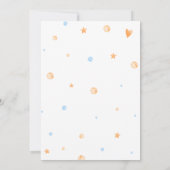 ベビーブルーハロウィーンベビーシャワー 招待状 (裏面)