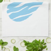 ベビーブルーハート キッチンタオル (折り畳み)