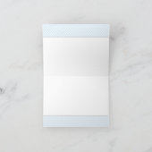 ベビーブルーバプテスマサンキューカード サンキューカード (内部)