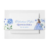 ベビーブルーバラプリンセスバタフライキンセアニラ 招待状ベリーバンド (正面例)