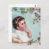 ベビーブルーバード ポストカード (正面/裏面)