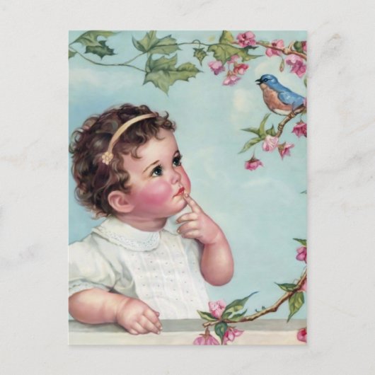 ベビーブルーバード ポストカード (正面)