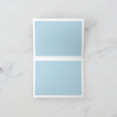 ベビーブルーパペルピカドメキシコスタイルベビーシャワー サンキューカード (内部)