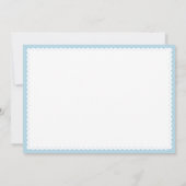 ベビーブルーパペルピカドメキシコ男の赤ちゃんシャワー 招待状 (裏面)