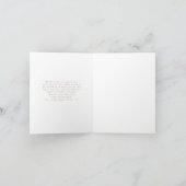 ベビーブルーパンパスグラスキリン赤ちゃんシャワー サンキューカード (内部)