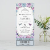 ベビーブルーパープルフローラクインセアニラ16 VIPチケット 招待状 (スタンド正面)