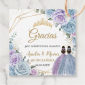 ベビーブルーパープルフローラツインズキンセアニラプリンセス フェイバータグ (裏面)