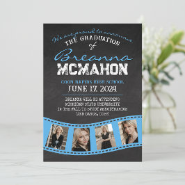 ベビーブルーフィルムストリップシャルボードグラードアナウンス 招待状