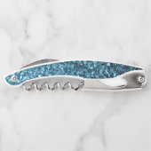 ベビーブルーフェイクグリッタースパークルスモノグラム ソムリエナイフ (裏面)