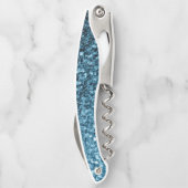 ベビーブルーフェイクグリッタースパークルスモノグラム ソムリエナイフ (裏面)