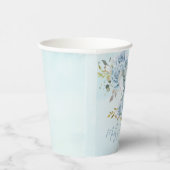 ベビーブルーフローラかわいい象の少年ベイビーシャワーパップ 紙コップ (右)