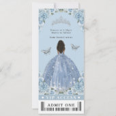 ベビーブルーフローラキンセアニェラスウィート16 VIPチケット 招待状 (裏面)