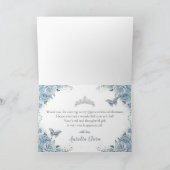 ベビーブルーフローラキンセアニラブラウンプリンセス サンキューカード (内部)