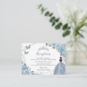 ベビーブルーフローラシルバーキンセニェラ披露宴 エンクロージャーカード (スタンド正面)