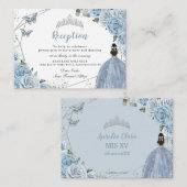 ベビーブルーフローラシルバーキンセニェラ披露宴 エンクロージャーカード (正面/裏面)