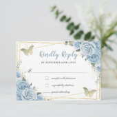 ベビーブルーフローラバラ金ゴールドキンセアニラバタフライ 出欠カード (スタンド正面)