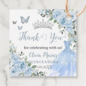 ベビーブルーフローラプリンセスドレスシルバーキンセアニラ フェイバータグ (裏面)