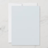 ベビーブルーフローラ結婚式招待状 招待状 (裏面)