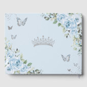 ベビーブルーフローラ蝶キンセニェラ写真 ゲストブック (裏面)