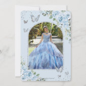 ベビーブルーフローラ蝶キンセニェラ写真 セーブザデート (裏面)