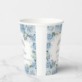 ベビーブルーフローラ蝶ティアラQUINCEAENERA 紙コップ (右)