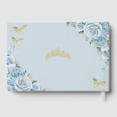 ベビーブルーフローラ蝶金ゴールドキンセアニェラXV ゲストブック (裏面)