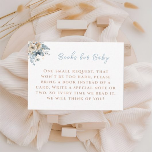 ベビーブルーブックス開花シャワー エンクロージャーカード