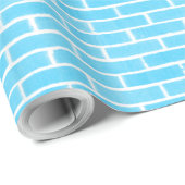 ベビーブルーブリック ラッピングペーパー (ロールコーナー)