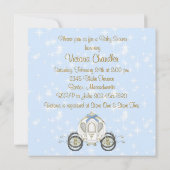 ベビーブループリンス男の赤ちゃんシャワー 招待状 (裏面)