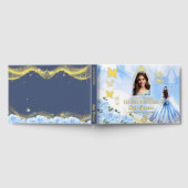 ベビーブループリンセスフォトゴールドフォイルキンセアニラ ゲストブック (全面)