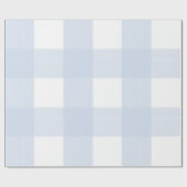 ベビーブループレイド ラッピングペーパー (フラット)