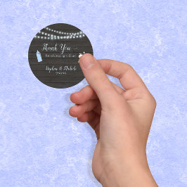 ベビーブルーベビーシャワーありがとう ラウンドシール