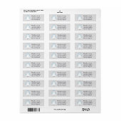 ベビーブルーペンギン差出人住所ラベル ラベル (フルシート)