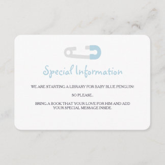 ベビーブルーペンギン情報の挿入 エンクロージャーカード