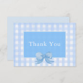 ベビーブルーボウギンガムサンキューカード サンキューカード (正面/裏面)