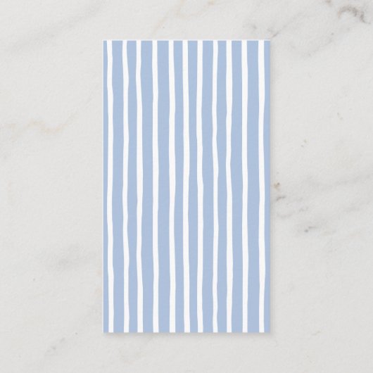 ベビーブルーボウ赤ちゃんシャワー用の本 エンクロージャーカード (裏面)