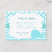 ベビーブルーボーイ付きかわいいクジラベビーおむつラッフル エンクロージャーカード (正面)