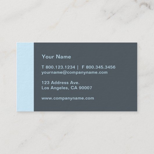 ベビーブルーモダン 名刺 (裏面)