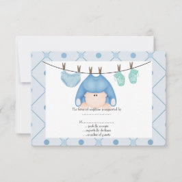 ベビーブルーラインベビーrsvp 出欠カード