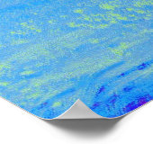 ベビーブルーランニングゼブラ ポスター (角)