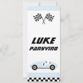 ベビーブルーレース招待状 招待状 (裏面)