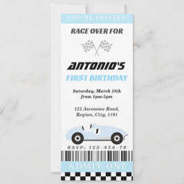 ベビーブルーレース招待状 招待状