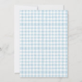 ベビーブルーワンラッキーアヒル1st誕生日 サンキューカード (裏面)