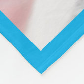 ベビーブルー写真 フリースブランケット (角)