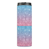 ベビーブルー及びピンクグリッタースタイルタンブラー タンブラー (裏面)
