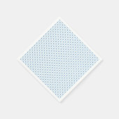 ベビーブルー水玉模様 スタンダードカクテルナプキン (角)