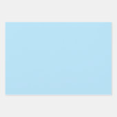 ベビーブルー無地のカラーパステルラッピング紙 ラッピングペーパーシート (正面3)